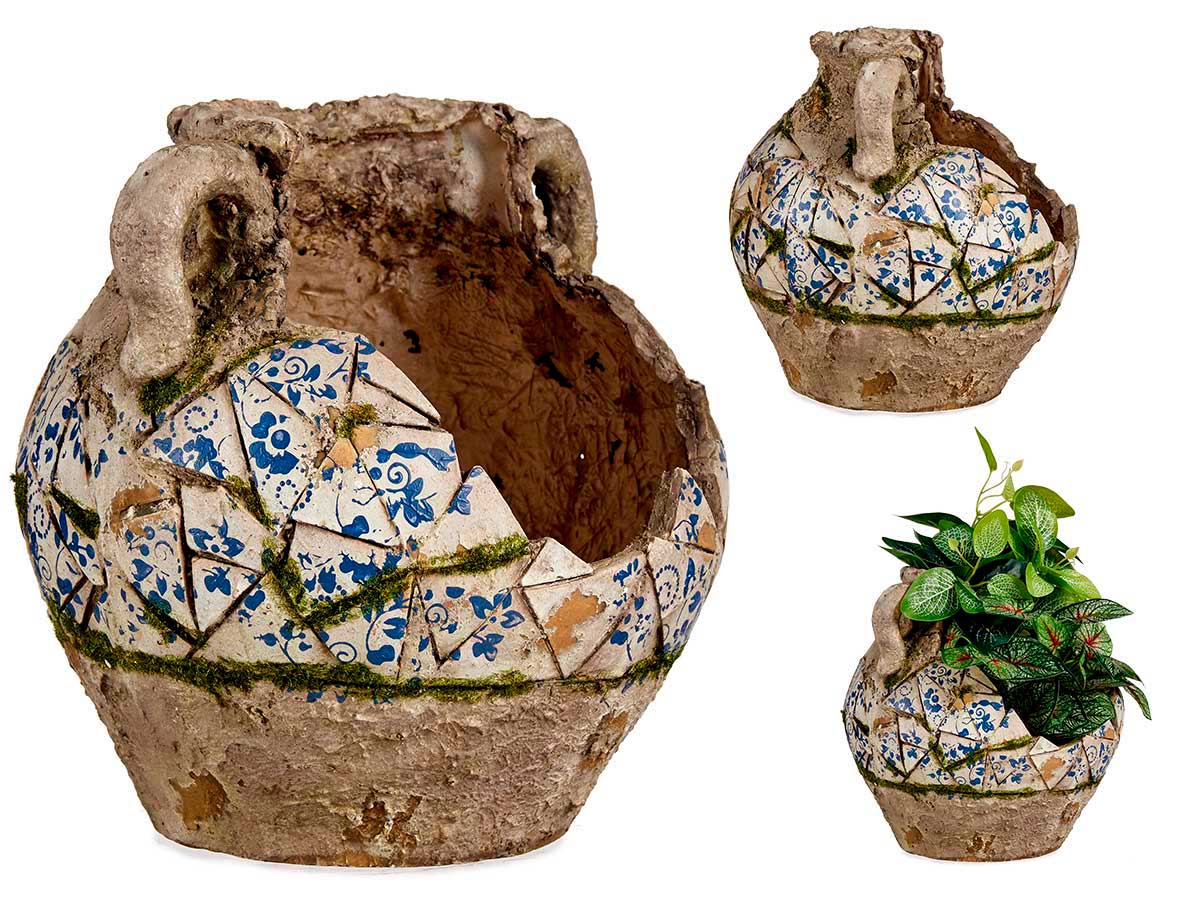 vaso rustico in poliresina 29 cm