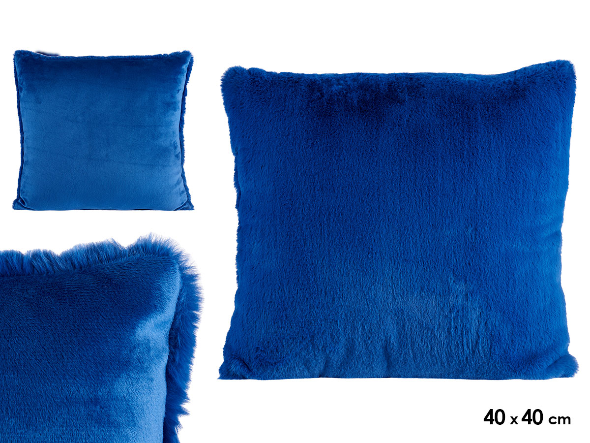 cuscino blu per capelli corti 40 cm