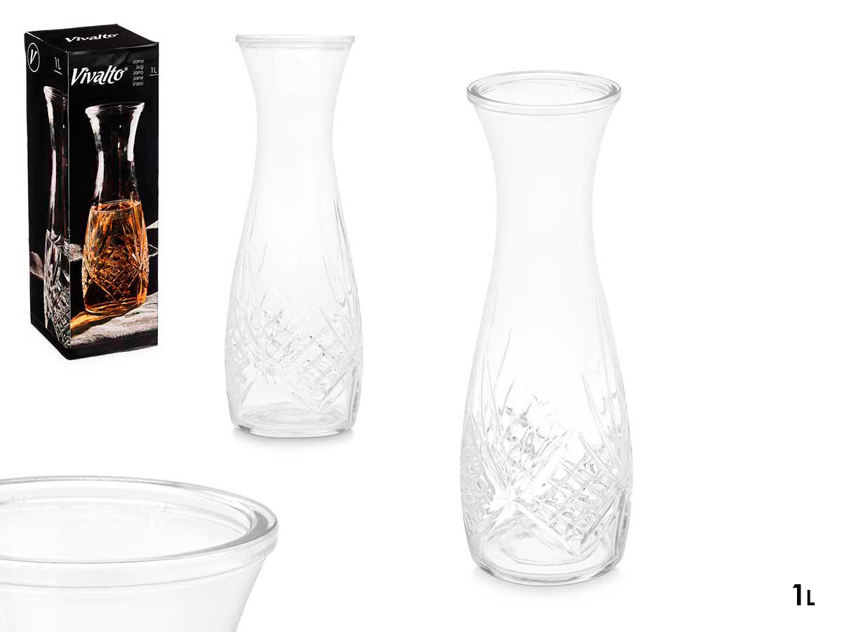 brocca a rombi intagliati senza manico 1000ml